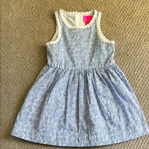 Striped eyelet Dress
